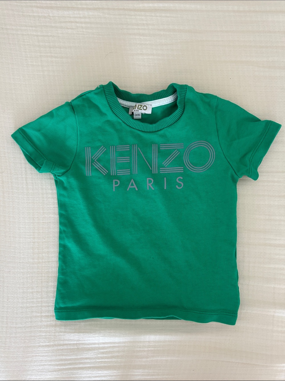 Kenzo Kids Emerald Green Logo Short Sleeve Tee